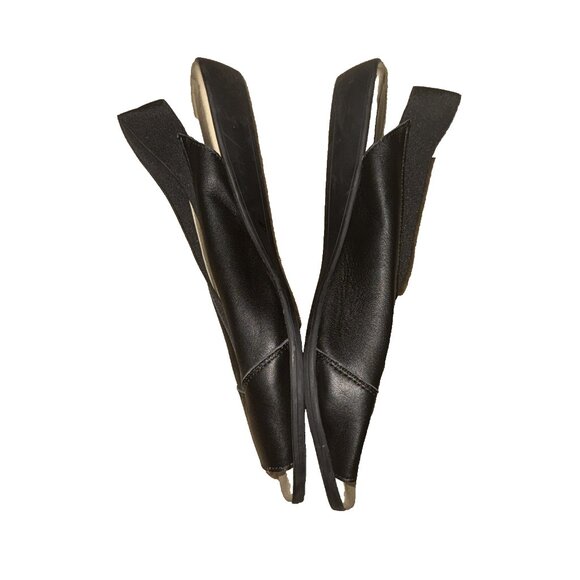 Cloud Footwear Black Leather Open Toed Slingback Shoe Size 42 or 9.5 - Picture 6 of 6